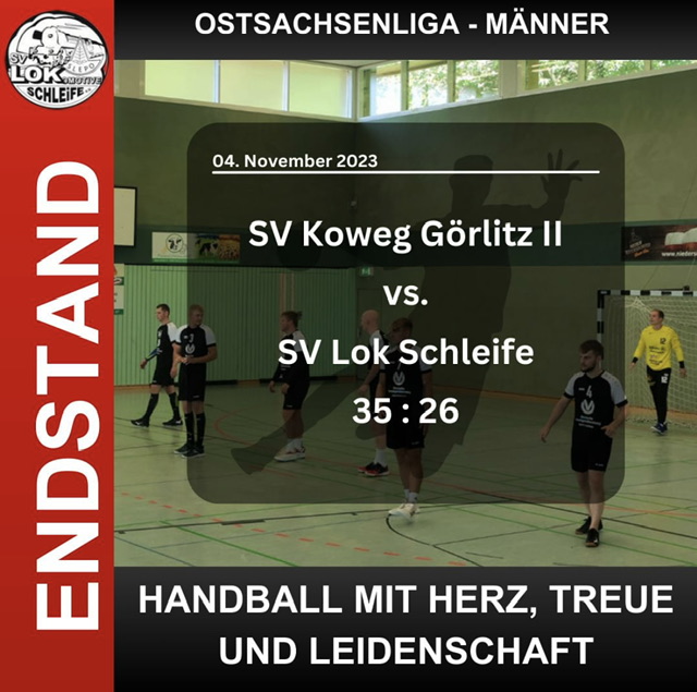 Schwarzes Wochenende für die Lok Handballer