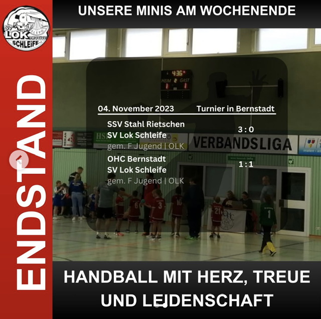 Schwarzes Wochenende für die Lok Handballer